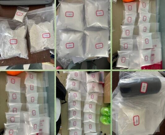 An arrived steroids powder order for United State on April